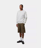 CARHARTT WIP CHASE SWEATSHIRT I033660 ASH HEATHER - Shoelosophy