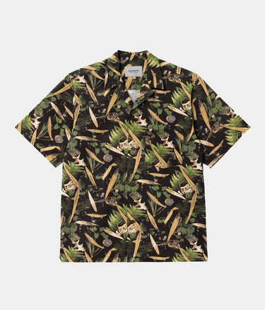 CARHARTT WIP LUMEN SHIRT I031660 SHORT SLEEVE BLACK - Shoelosophy