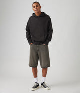 LEVI'S 478 BAGGY SHORTS 001JM-0000 BLACK STONE WASHED JORTS MAN - Shoelosophy