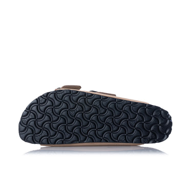BIRKENSTOCK ARIZONA WIRE BUCLE 1031579 SANDCASTLE NUBUKLEDER - Shoelosophy