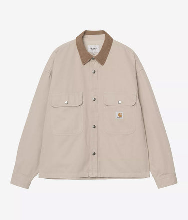 CARHARTT WIP OG PRESCOTT SHIRT JACKET I036484 STRING LEATHER GARMENT DYED - Shoelosophy