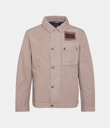 BARBOUR INTERNATIONAL STEVE McQUEEN WORKERS CASUAL MCA0976 BE51 TIMBERWOLF COTTON RIPSTOP - Shoelosophy