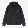 CARHARTT WIP HOODED PAINTER JACKET I036913 SCHWARZ DESTROY WASH SPLATTER - Shoelosophy