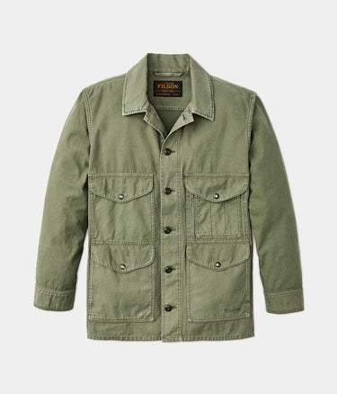 FILSON FIELD CRUISER JACKET FMCPS0118 WASHED FATIGUE GREEN REVERSE SATEEN - Shoelosophy