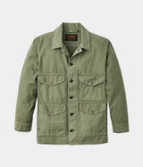 FILSON FIELD CUISER JACKET FMCPS0118 WASHED FATIGUE GREEN REVERSE SATEEN - Shoelosophy