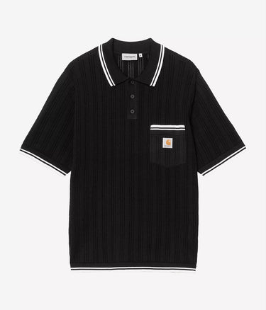 CARHARTT WIP RAMSEY POLO I036168 SCHWARZ - Shoelosophy