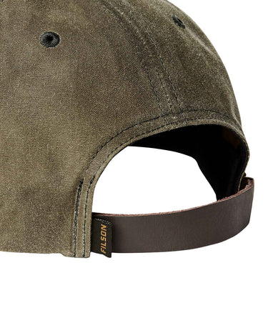 FILSON OIL TIN LOW PROFILE LOGGER CAP FMACC0261 OTTER GREEN GEWACHST - Shoelosophy