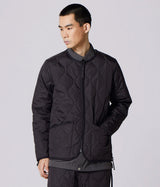 TAION UNISEX MILITARY W-ZIP CREW NECK DOWN JACKET BLACK - Shoelosophy