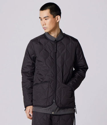 TAION UNISEX MILITARY W-ZIP CREW NECK DOWN JACKET SCHWARZ - Shoelosophy