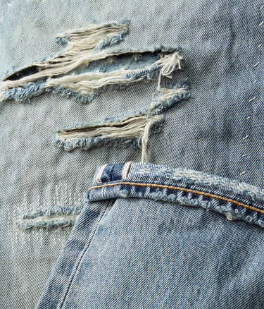 LEVI'S 501 ORIGINAL SELVEDGE DENIM 00501-3736 TURQUOISE RIVET HERREN SELVE JEANS - Shoelosophy