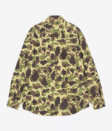 Carhartt WIP DUCK SHIRT I033769 CAMO DUCK GREEN STONE WASHED - Shoelosophy