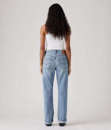 LEVI'S WOMENS 501 90s DENIM A1959-0117 HALLOWED OUR SELVEDGE - Shoelosophy