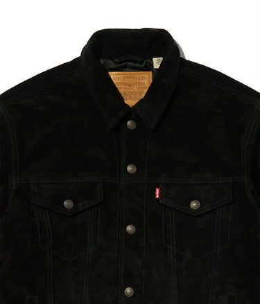 LEVI'S HIGHLAND SWEET SUEDE TRUCKER JACKET A5828-0001 BLACK - Shoelosophy