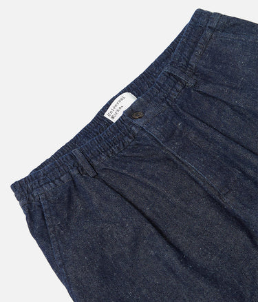 UNIVERSAL WORKS OXFORD PANT 33650 FUTURE DENIM INDIGO - Shoelosophy