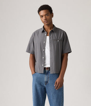 LEVI'S ZANDT CROPPED SHIRT 003NV-0000 IAN SMOKED PEARL - Shoelosophy