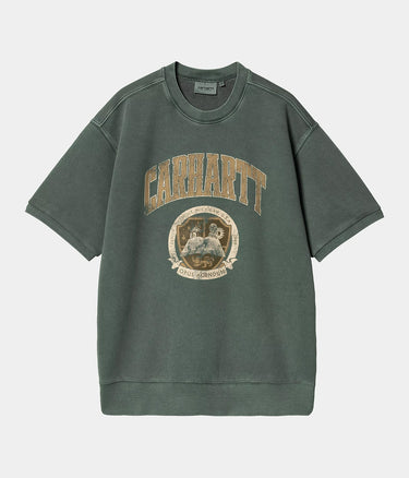 CARHARTT WIP LIBRARY SWEATSHIRT I034727 CONIFER GARMENT DYED - Shoelosophy