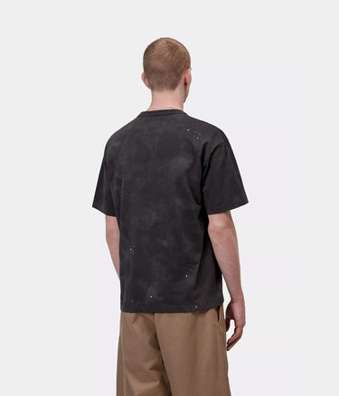 CARHARTT WIP PAINTER T-SHIRT I036853 BLACK DESTROY WASH SPLATTER - Shoelosophy