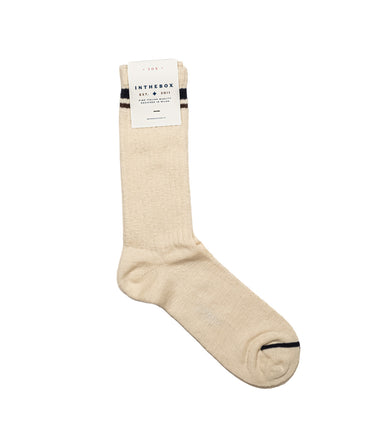 IN DER BOX COUNTRY BICOLOR SOCKS CREME, HERGESTELLT IN ITALIEN – Shoelosophy