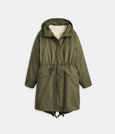 LEVI'S WOMENS CRAWFORD 3 IN 1 PARKA A8520-0000 ARMY GREEN - Shoelosophy