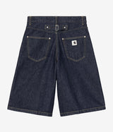 CARHARTT WIP DAMEN BELMONT SHORT I036598 BLAU GESPÜLT - Shoelosophy