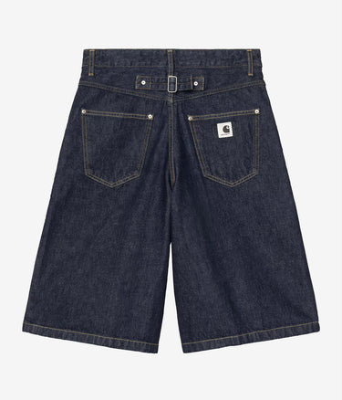 CARHARTT WIP DAMEN BELMONT SHORT I036598 BLAU GESPÜLT - Shoelosophy