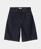 CARHARTT WIP WOMENS BRANDON SHORT I031919 BLUE RINSED - Shoelosophy
