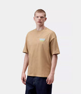CARHARTT WIP 러기지 라벨 티셔츠 I036892 DUSTY HAMILTON BROWN - Shoelosophy