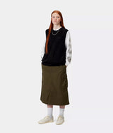 CARHARTT WIP FEMME CHECKER VEST PULL I034544 NOIR - Shoelosophy