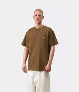 CARHARTT WIP CHASE T-SHIRT I026391 HAMILTON BRAUN - Shoelosophy