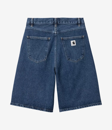 CARHARTT WIP WOMENS BRANDON SHORT I037021 WHITE RINSED - Shoelosophy