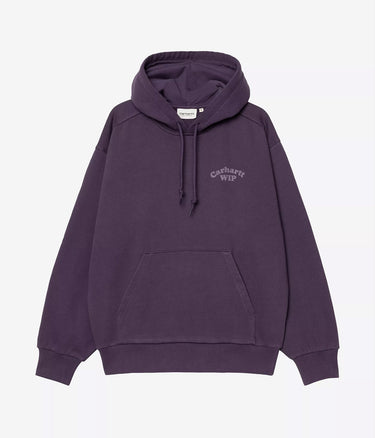 CARHARTT WIP WOMENS HOODED MODALITY SWEATSHIRT I035520 LOKERS STONE DYED - Shoelosophy