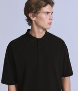 LEVI'S BLUE TAB CROPPED POLO 004TK-0001 JET BLACK - Shoelosophy