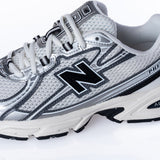 NEW BALANCE 740 U740BK2 SEA SALT BLACK METALLIC SILVER - Shoelosophy