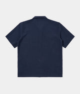 UNIVERSAL WORKS ROAD SHIRT 34605 SEERSUCKER NAVY - Shoelosophy
