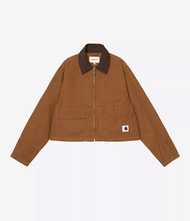 CARHARTT WIP DAMEN PRESCOTT JACKET I036512 SCHWARZ STÜCKGEFÄRBT - Shoelosophy
