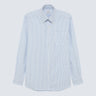 AMISH SUPPLIES OXFORD STRIPE SHIRT WHITE SKY FRANSENÄRMEL - Shoelosophy