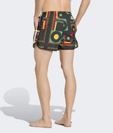 ADIDAS SHORTS DE BAIN JAMAICA X BOB MARLEY KF4963 VIVID VERT NOIR BLANC - Shoelosophy