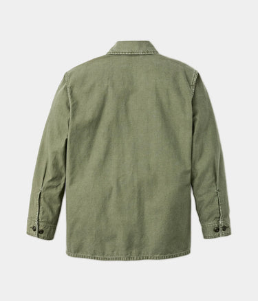 FILSON FIELD CRUISER JACKET FMCPS0118 WASHED FATIGUE GREEN REVERSE SATEEN - Shoelosophy
