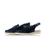 CLARKS ORIGINALS WOMENS WALLABEE SLING SCHWARZES LEDER - Shoelosophy