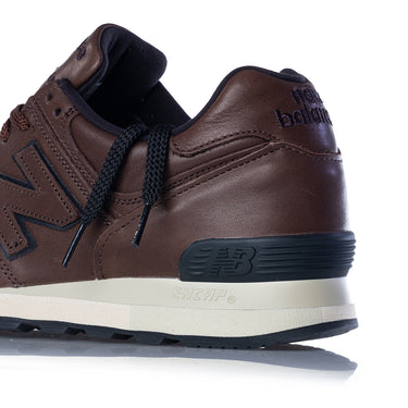 NEW BALANCE 576 MADE IN ENGLAND LUX LEATHER OU576BRK BROWN - Shoelosophy