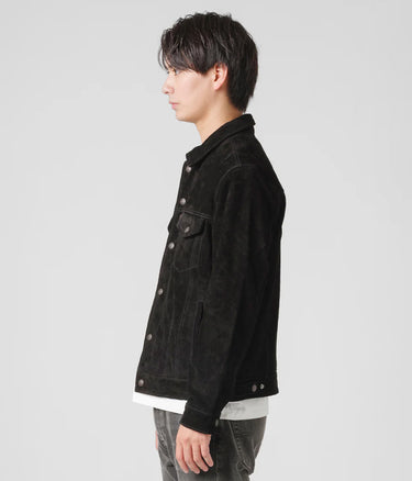LEVI'S HIGHLAND SWEET SUEDE TRUCKER JACKET A5828-0001 BLACK - Shoelosophy