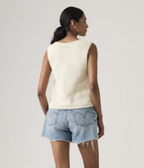 LEVI'S WOMENS HELEN 미니 부클 조끼 005AB-0000 ECRU - Shoelosophy