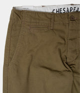 CHESAPEAKE'S MICRO CANVAS OFFICER CHINO MILITARY GREEN - Shoelosophy