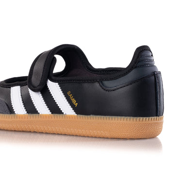 ADIDAS WOMENS SAMBA JANE JQ6445 CARBON BLACK WHITE - Shoelosophy