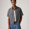 LEVI'S ZANDT CROPPED SHIRT 003NV-0000 IAN SMOKED PEARL - Shoelosophy