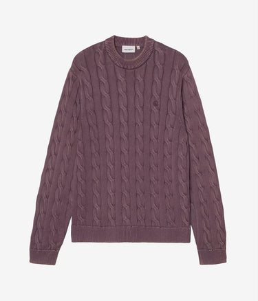 CARHARTT WIP 카터 스웨터 I035179 코지 퍼플 가먼트 다이 염색 - 신발염증