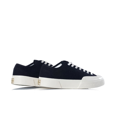 SUPERGA ARTIFACT 2432 WORKS LOW CUT COTTON CANVAS BLACK OFF WHITE - Shoelosophy