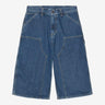 CARHARTT WIP OG DOUBLE KNEE LONG SHORT I037493 BLUE STONE WASHED - Shoelosophy