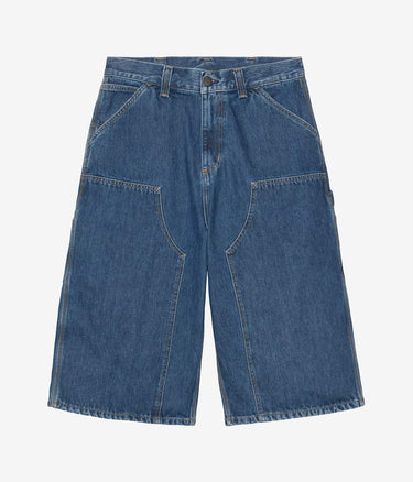 CARHARTT WIP OG DOUBLE KNEE LONG SHORT I037493 BLUE STONE WASHED - Shoelosophy