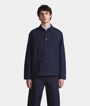 LEVI'S BLUE TAB NAVAL SACK COAT 0033U-0000 BRIGHT RINSED SELVEDGE DENIM - Shoelosophy